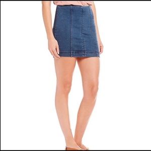 Free People Modern Femme Denim Mini Skirt